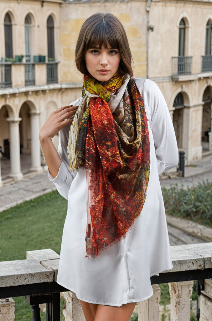 Montmartre Charm, Paris Luxe Scarf