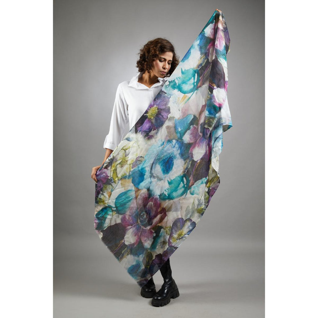Tina Abstract Print Scarf