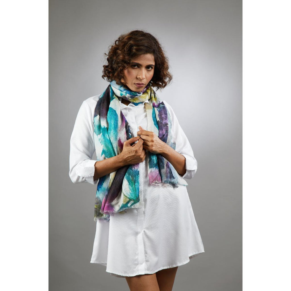 Tina Abstract Print Scarf