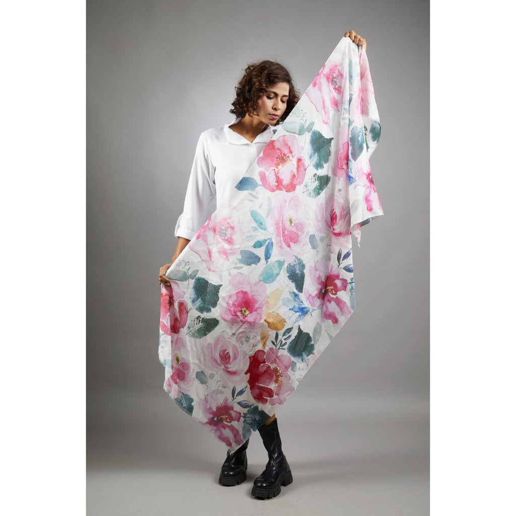 Christie Floral Print Scarf