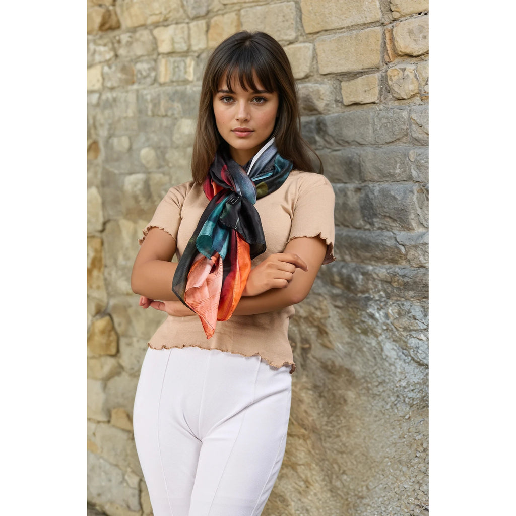 Poppy Silk Scarf