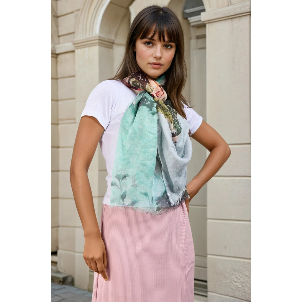 Amalfi Hidden Villa Coastline Luxe Scarf
