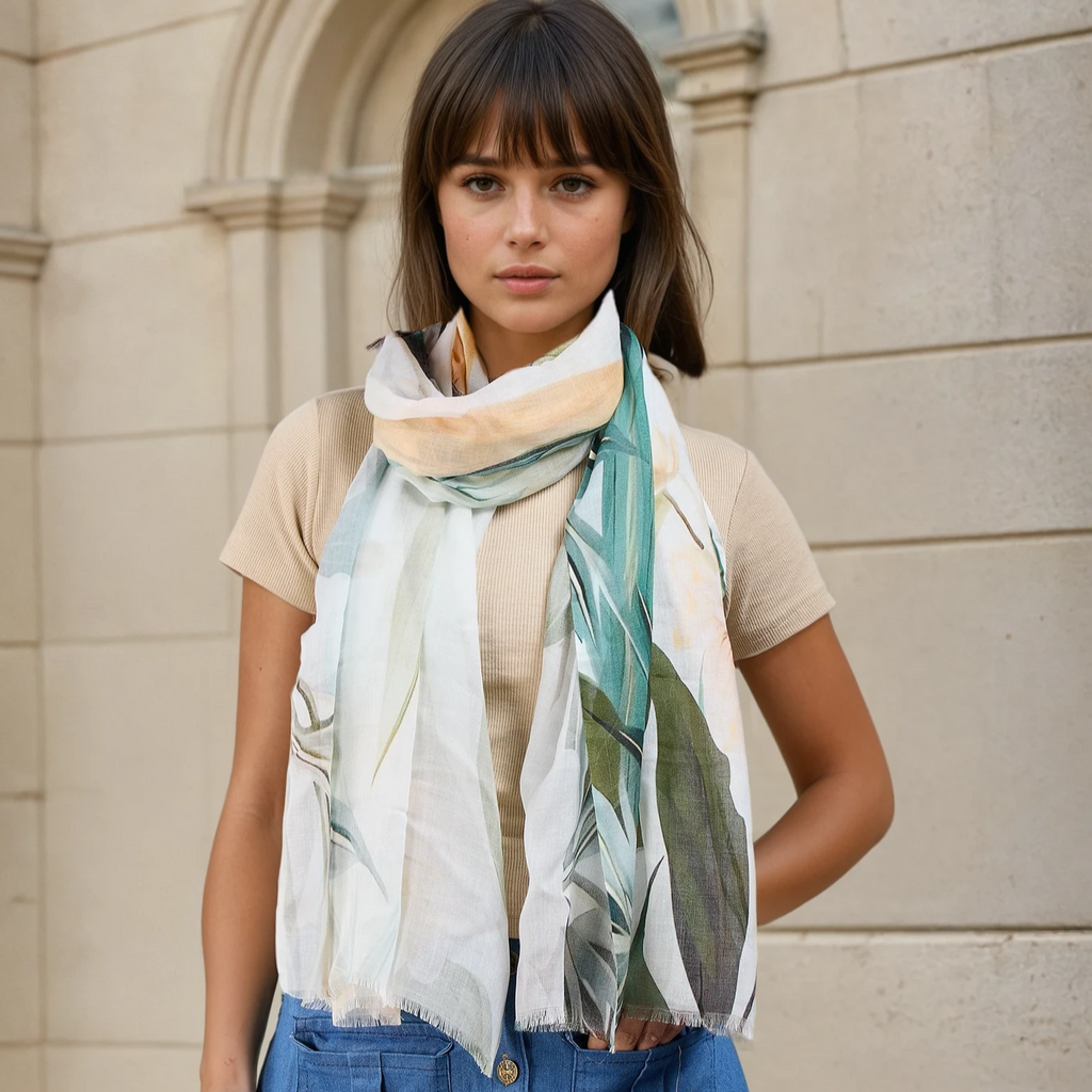 Annelise Bird Print Scarf