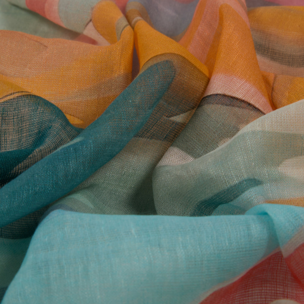 Harper Abstract Linen Scarf