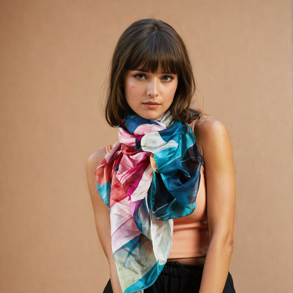 Daisy Silk Scarf