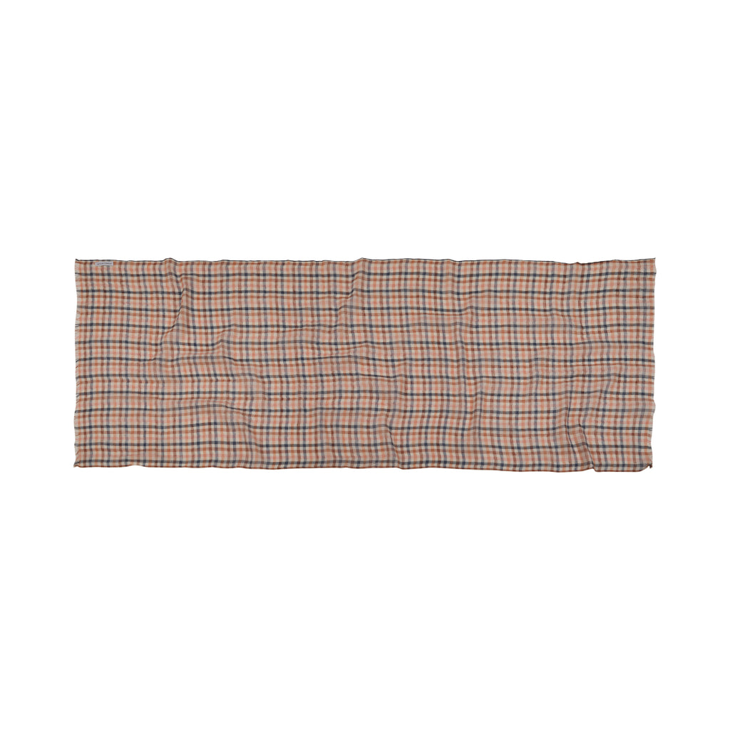 Nerida Check Multi Linen Scarf