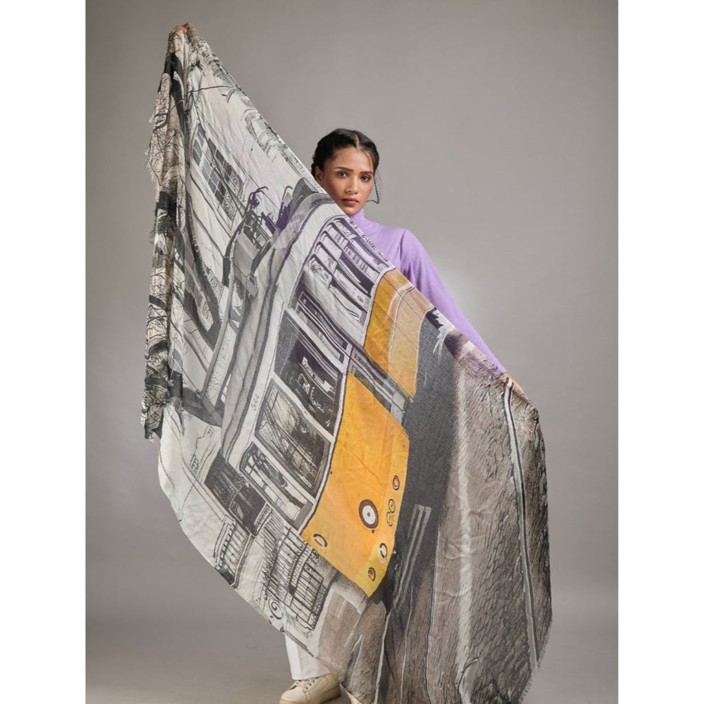 Lisbon Attractions Luxe Scarf
