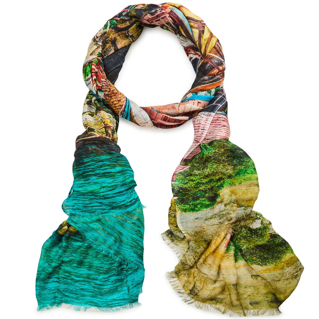 Azure Oasis Luxe Scarf