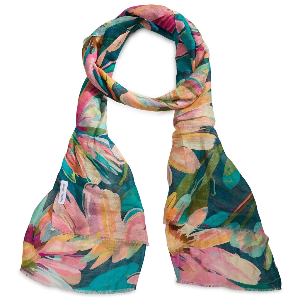 Emerson Floral Linen Scarf
