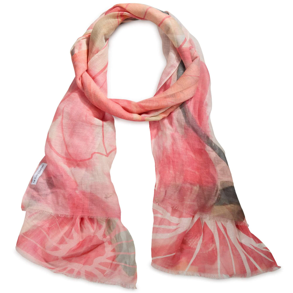 Liana Abstract Linen Scarf