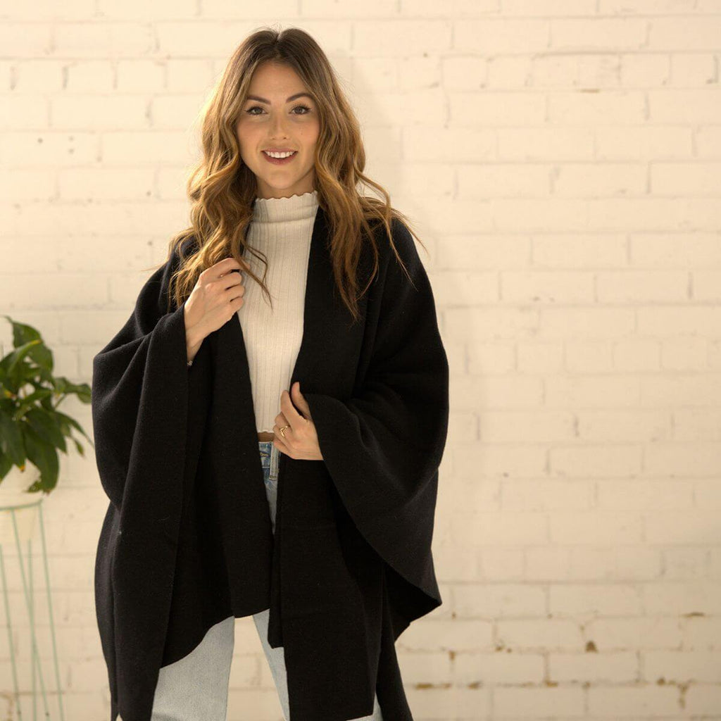 Julie Wool Cape (Available in 2 colours)