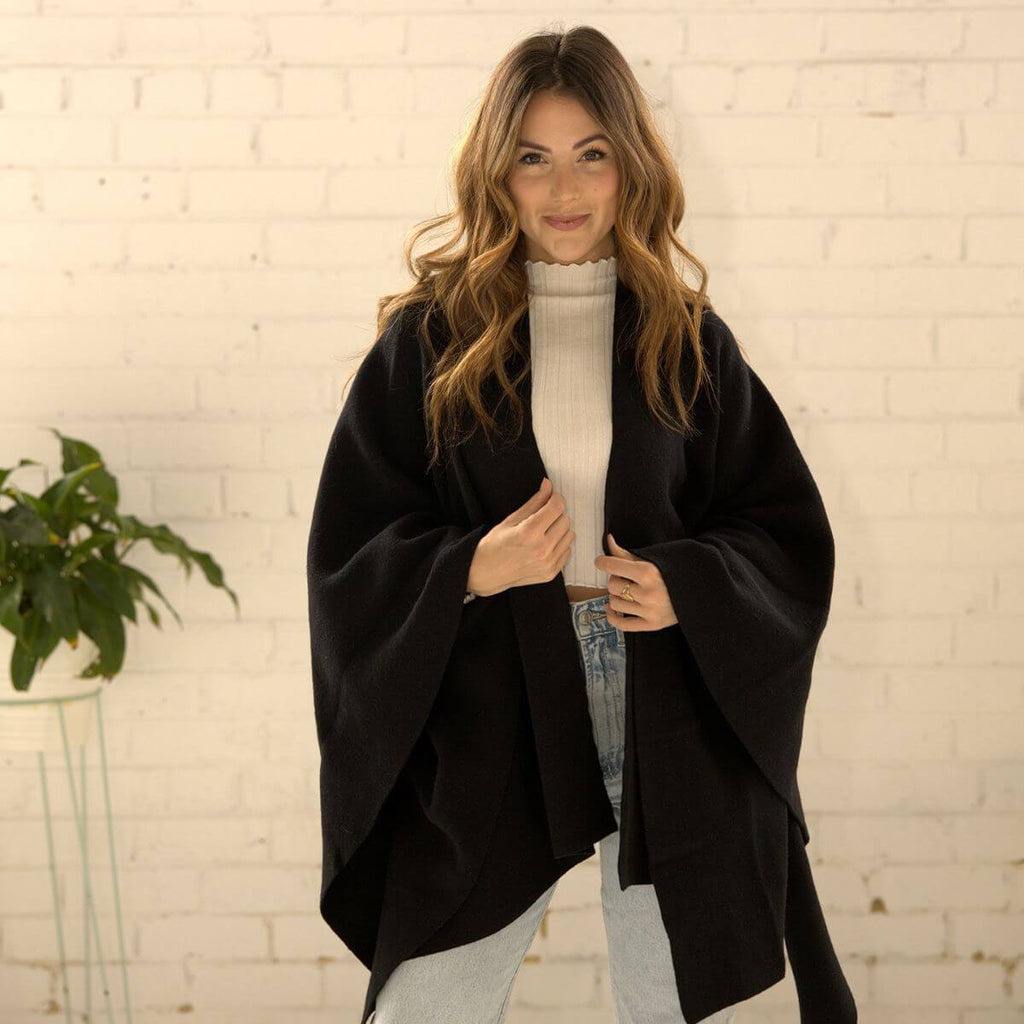 Julie Wool Cape (Available in 2 colours)