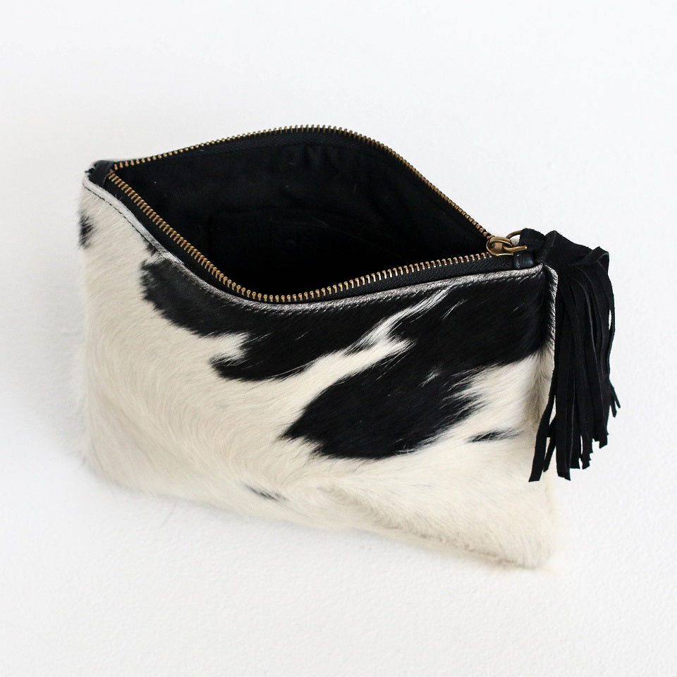 Roma Black/White Pouch