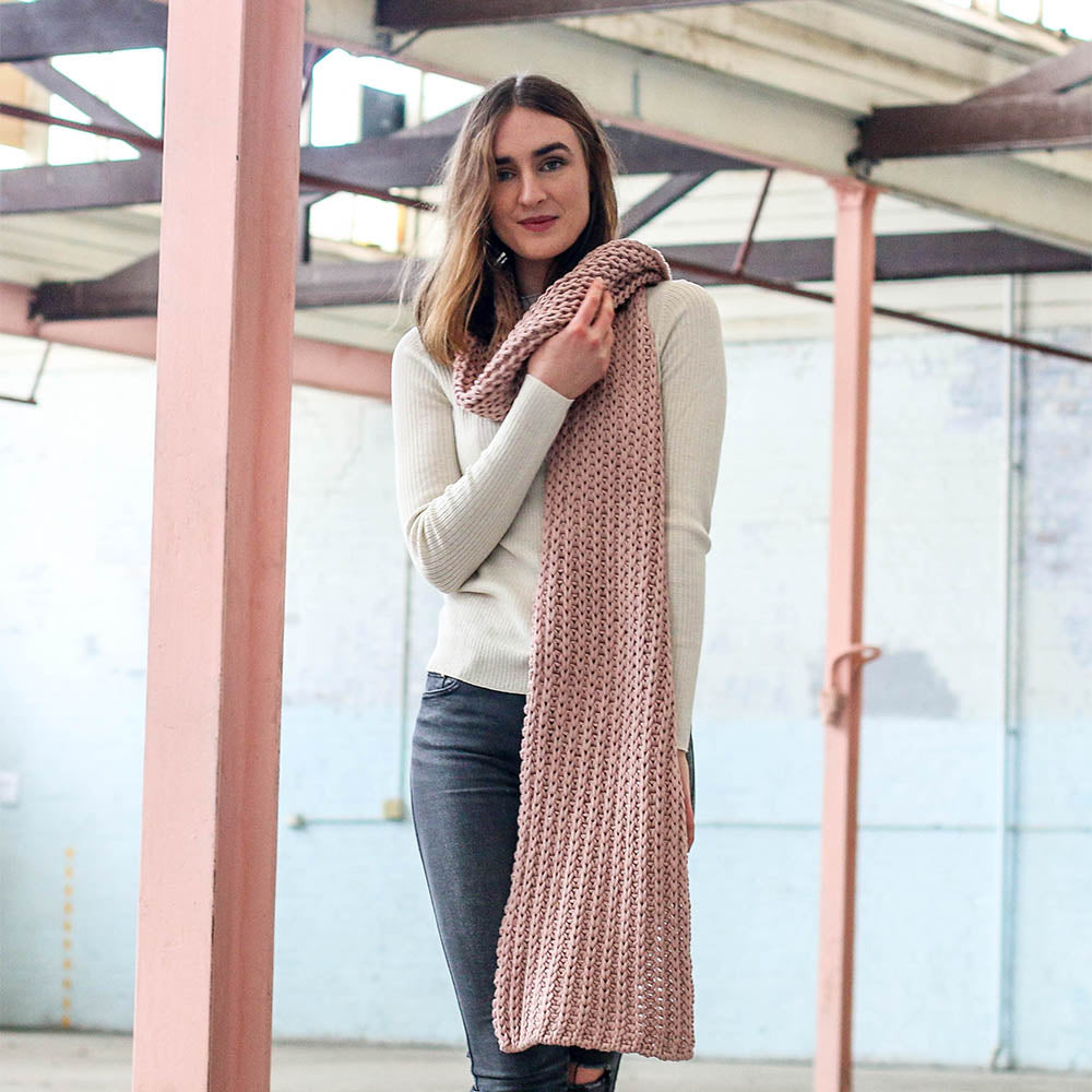 Remi Chunky Scarf - Blush